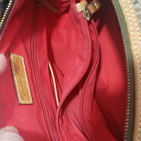 Dooney & Bourke Olive Green Snake Embossed Erica Large Shoulder Bag Purse - Picture 7 of 14